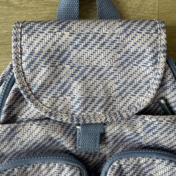 Kipling Firefly Backpack Eternal Tweed Blue Pink - Picture 4 of 14